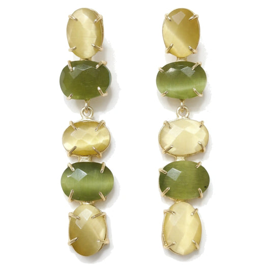 Pendientes Barokki Ed. Limitada Amarillo y Verde oliva