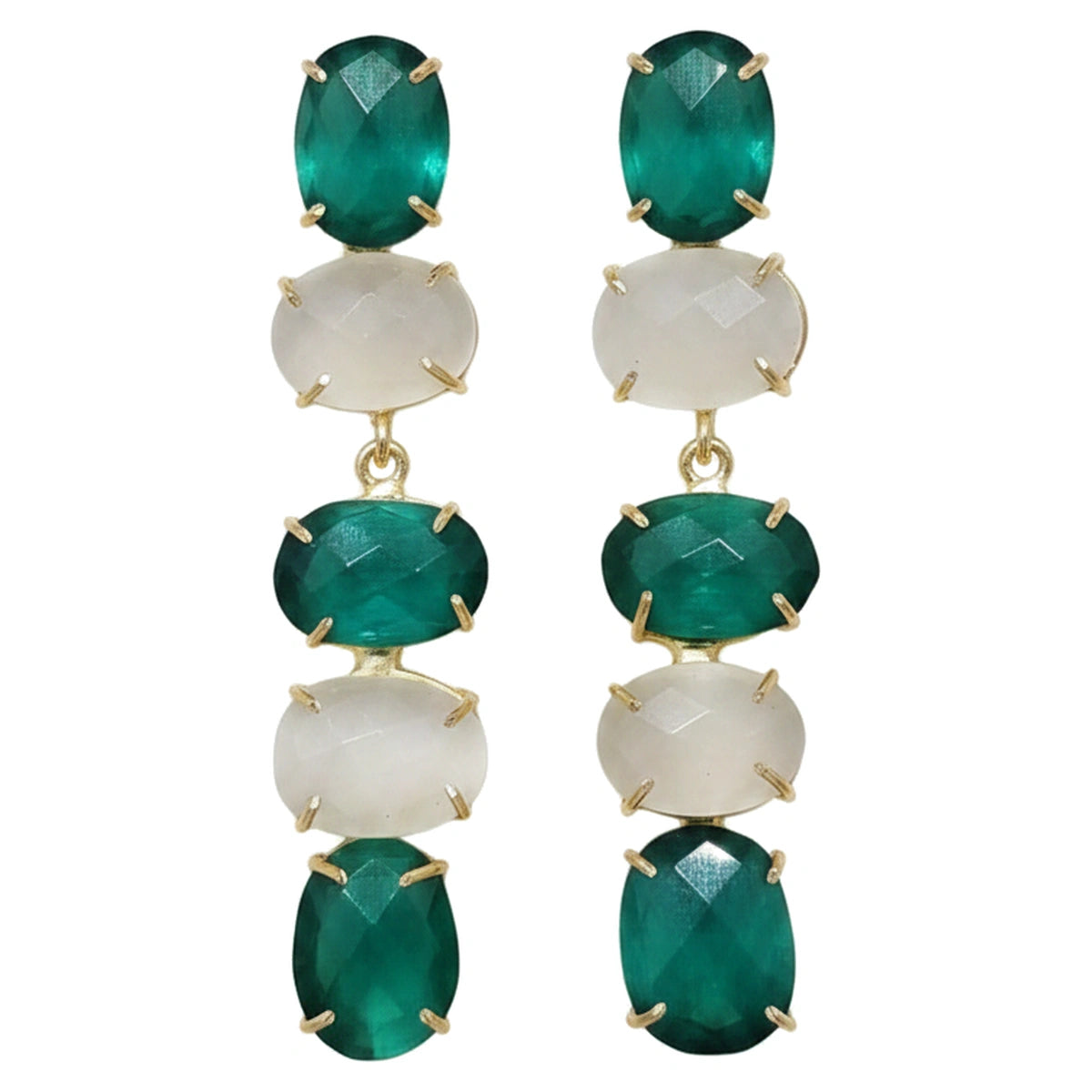 Pendientes Barokki Ed. Limitada Verde y Crema