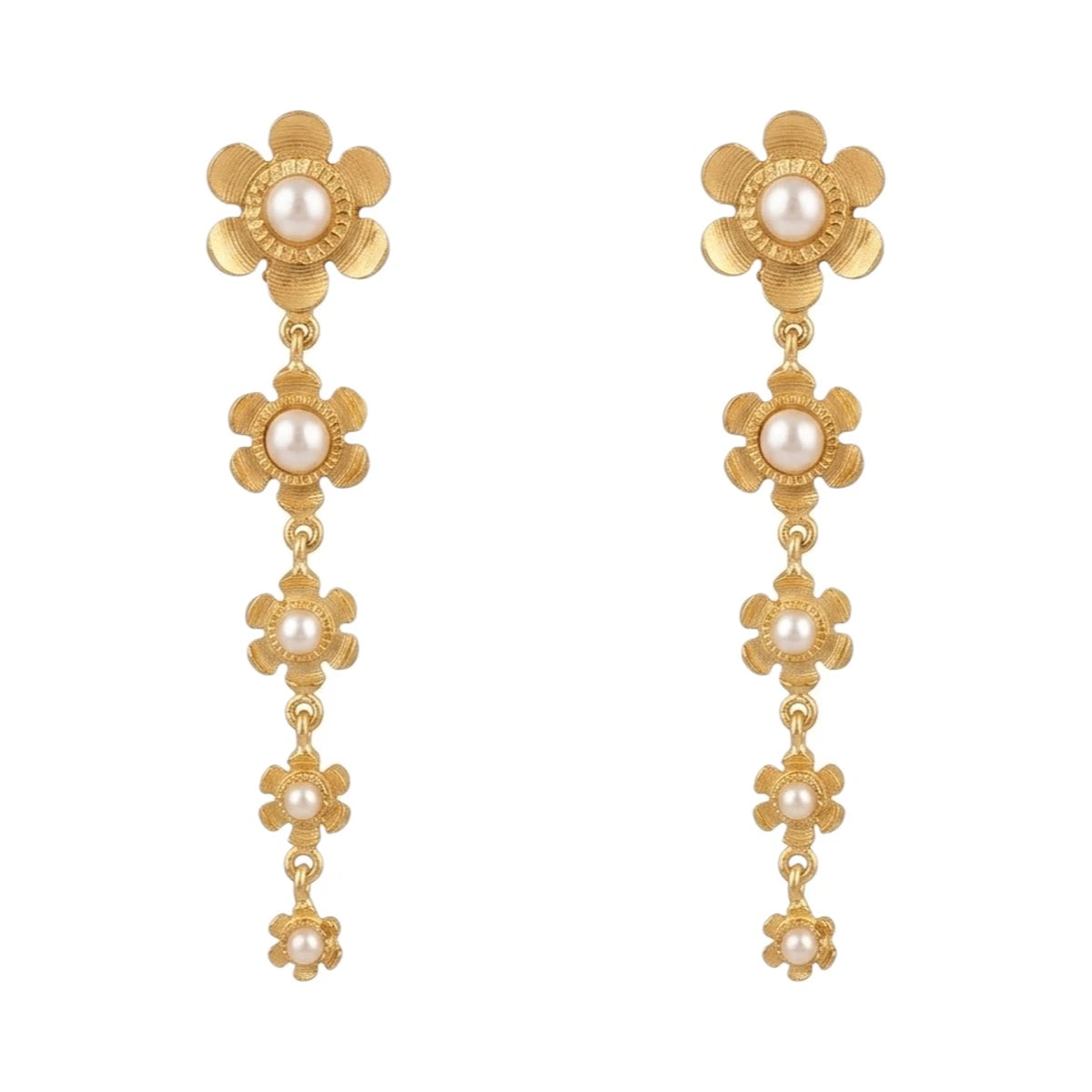 Pendientes Clemátide Perlitas
