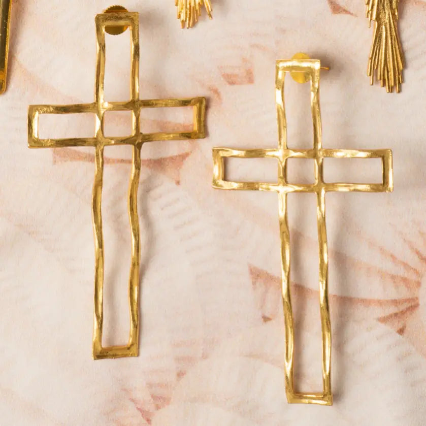 Pendientes Cruz Templaria