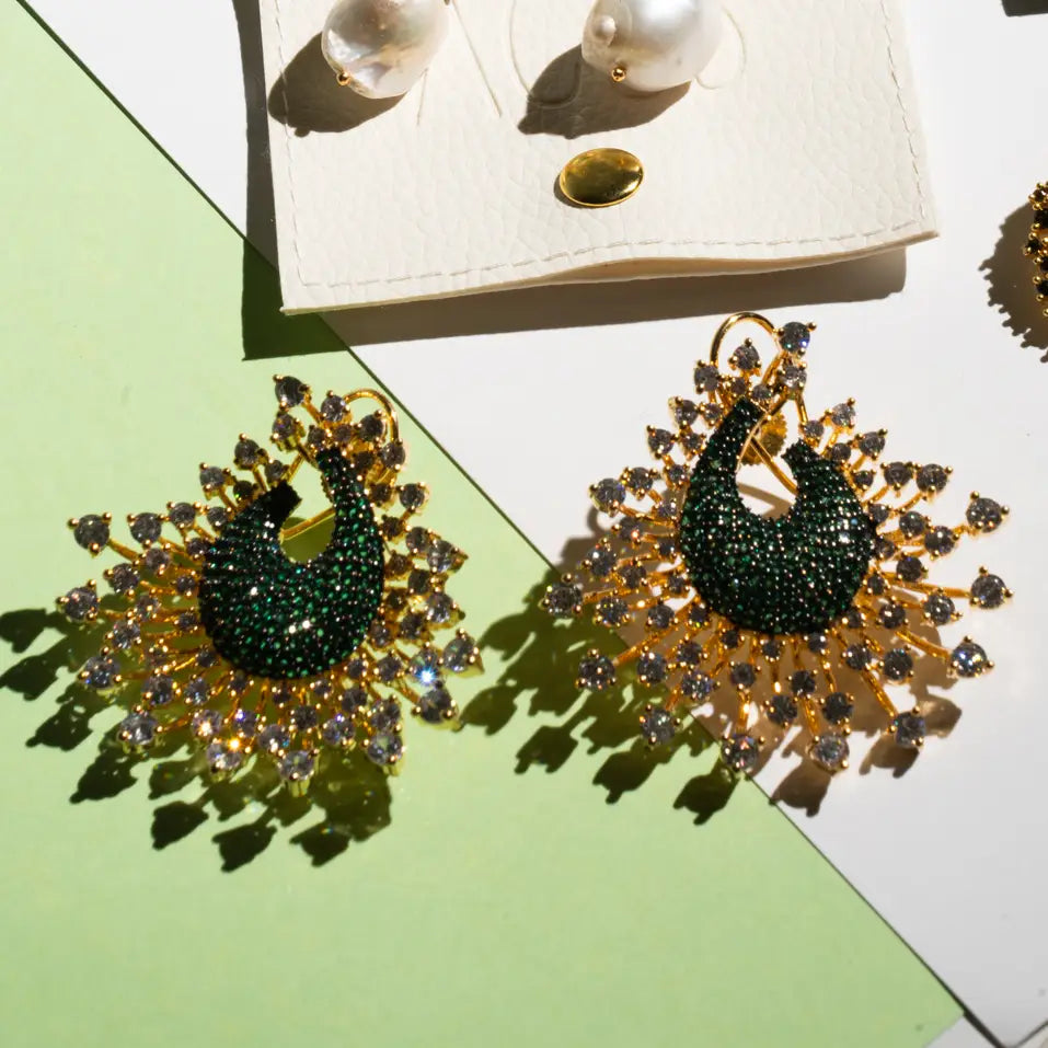 Pendientes Eclat Shine Verde