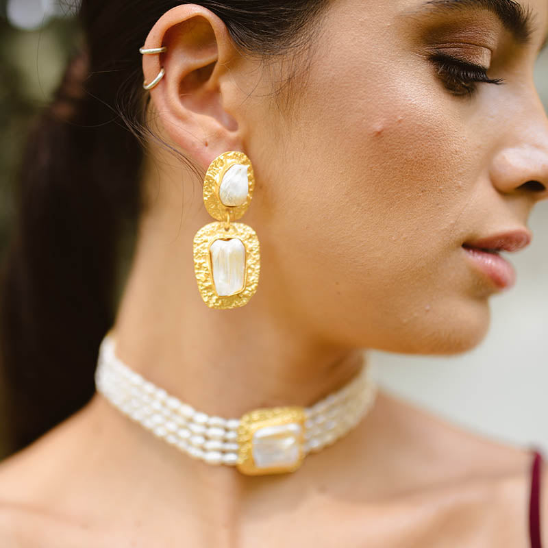 Pendientes Elenis Perla
