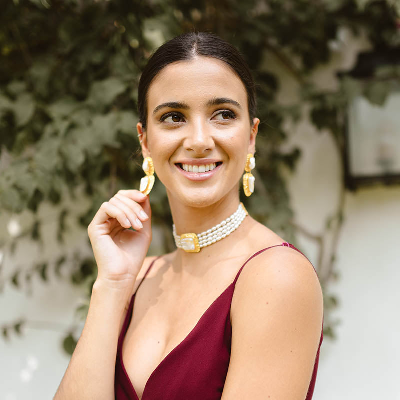 Pendientes Elenis Perla