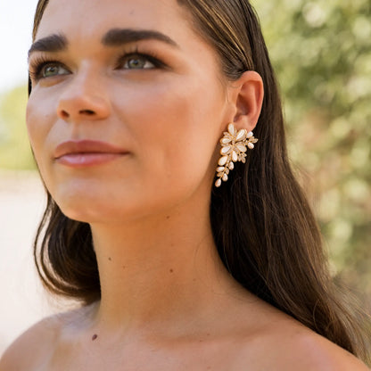 Pendientes Elexia Shine y Blanco nácar
