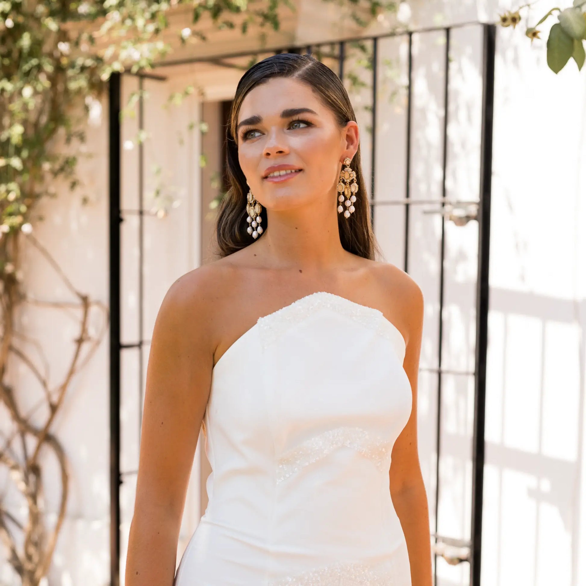 Pendientes Esplend Shine, Blanco nácar y Perlas