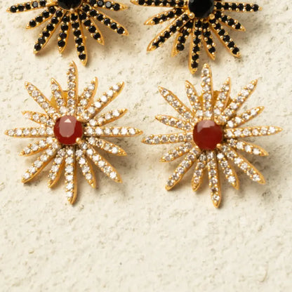 Pendientes Estrella Polar Rojo Shine