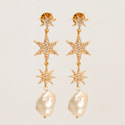 Pendientes Galaxia Shine Perla
