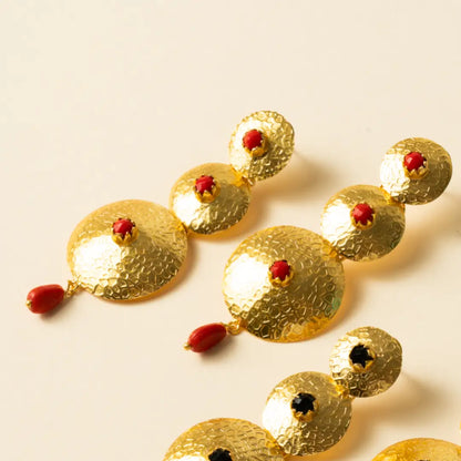 Pendientes Helios Rojo