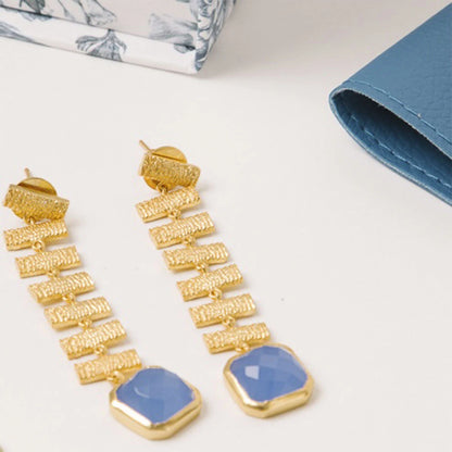 Pendientes Hiraya Azul