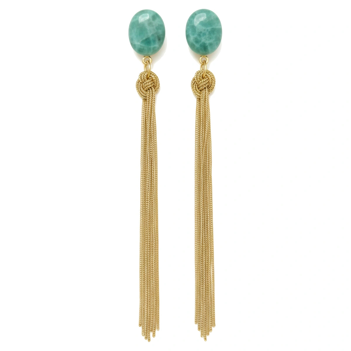 Pendientes Joan Ed. Limitada Verde agua amazonita
