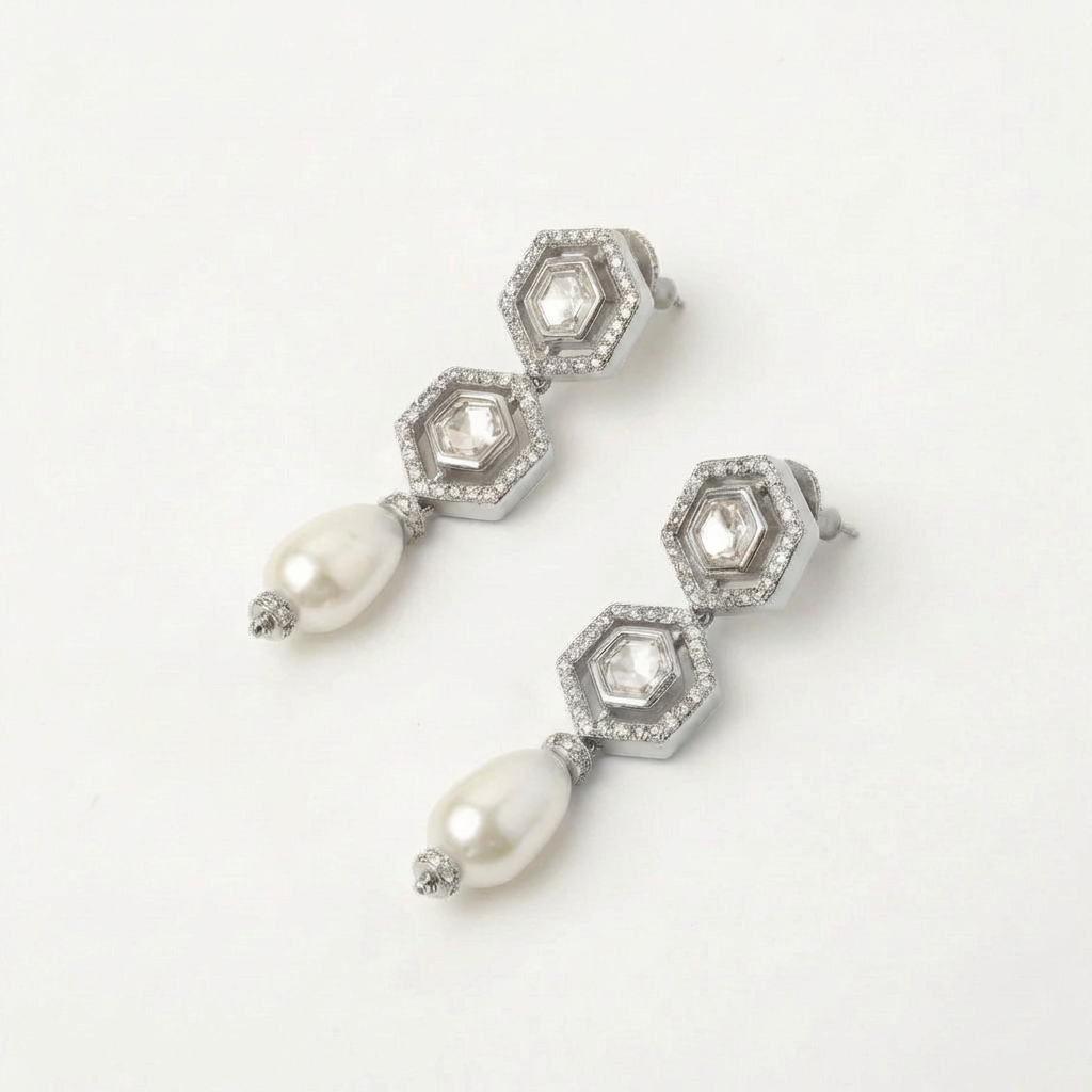 Pendientes Leto Plata Shine y Perla