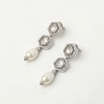 Pendientes Leto Plata Shine y Perla