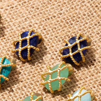 Pendientes Lorena Azul oscuro