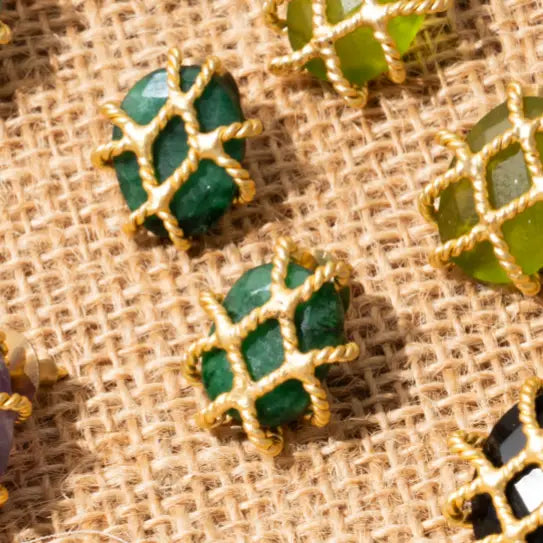 Pendientes Lorena Verde Oscuro