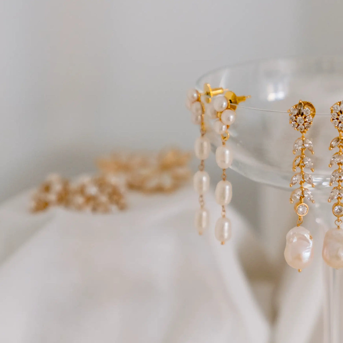Pendientes Marisol Perlas