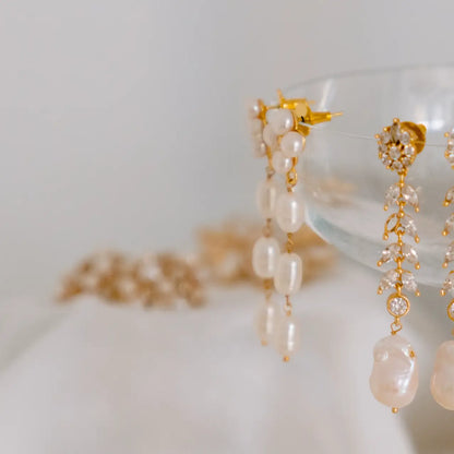 Pendientes Marisol Perlas