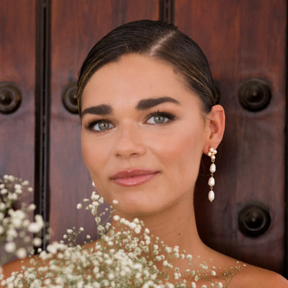 Pendientes Marisol Perlas
