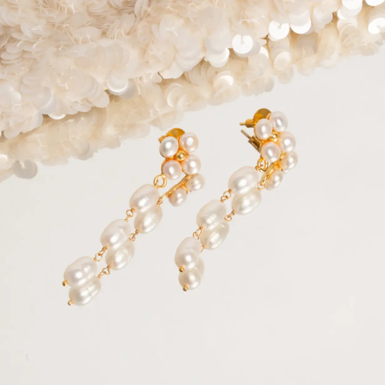 Pendientes Marisol Perlas