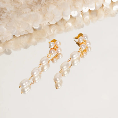 Pendientes Marisol Perlas
