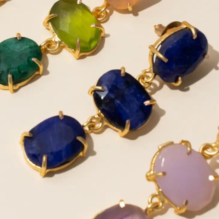 Pendientes Martis Azul Lapis