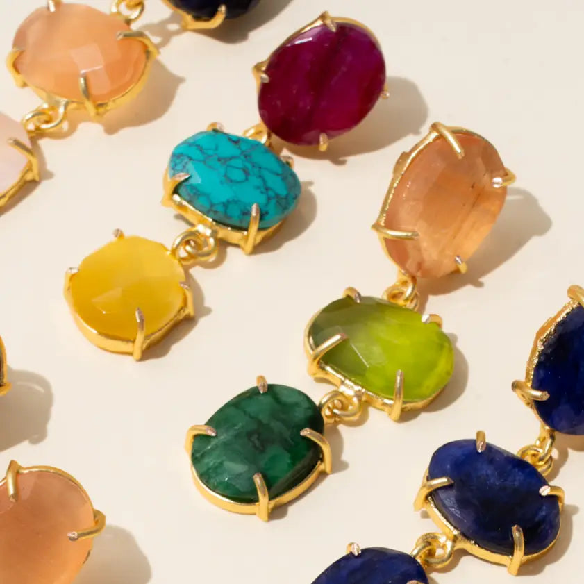 Pendientes Martis Naranja y Verdes