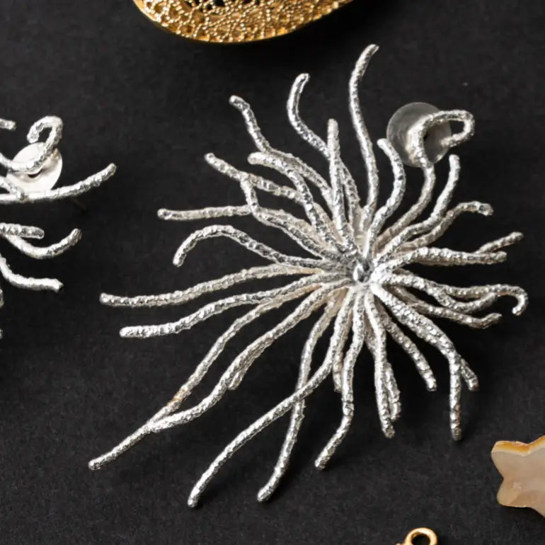 Pendientes Medusa Plata