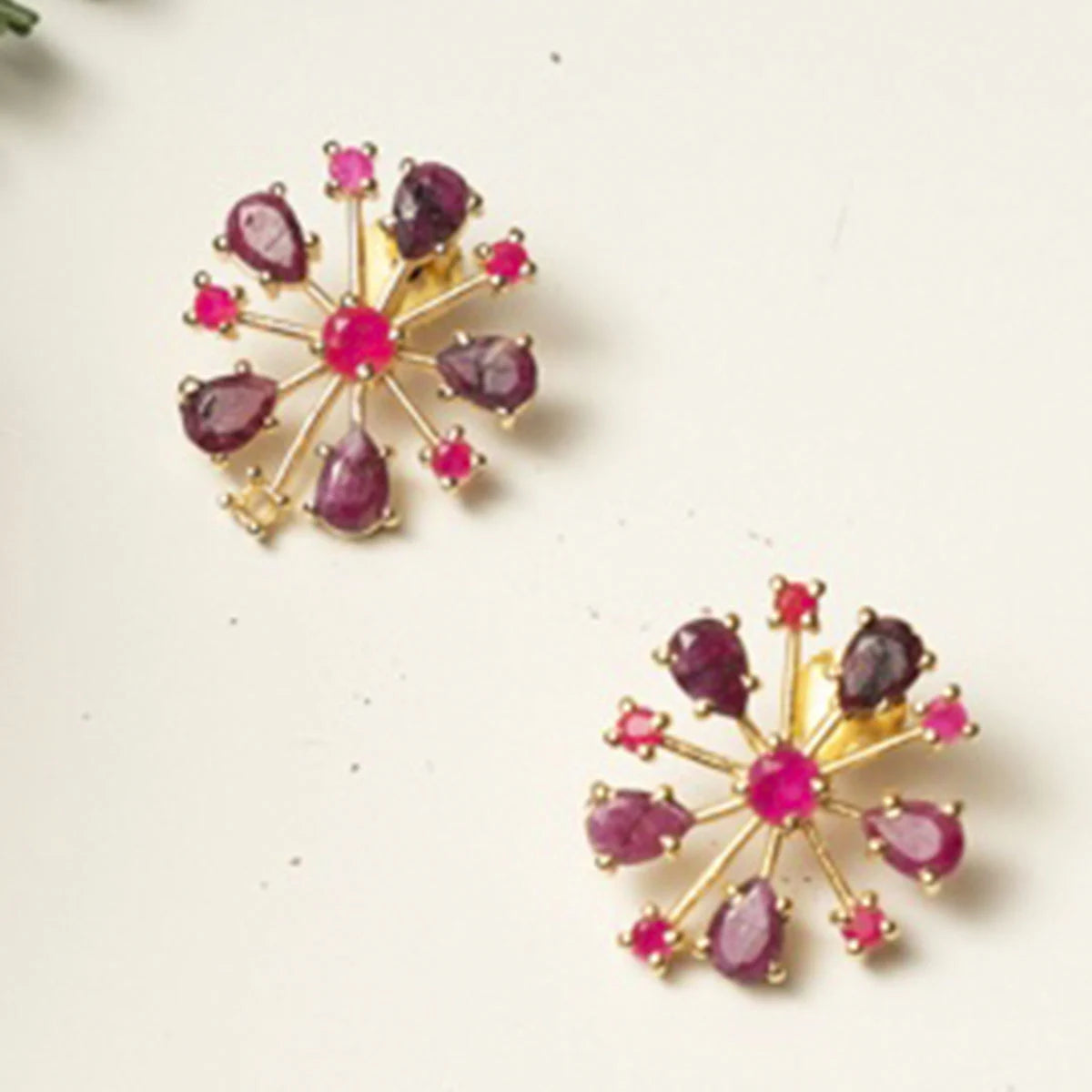 Pendientes Olite Buganvilla y Fucsia