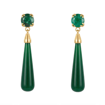 Dark Green Flamenco Passion Earrings
