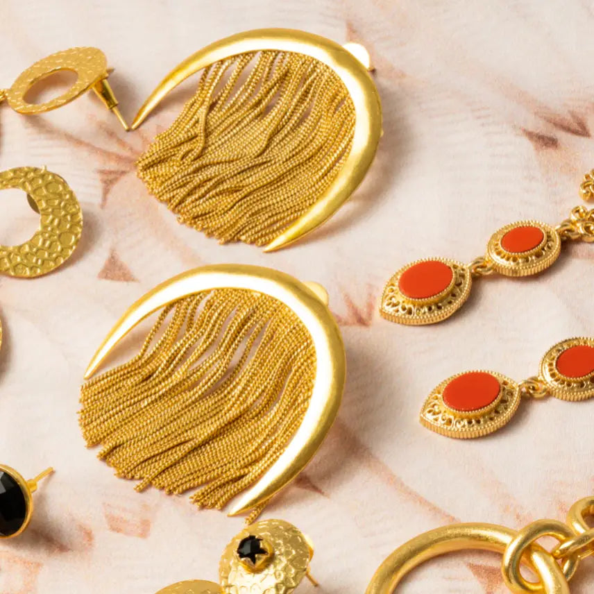 Pendientes Plenilunio Flecos