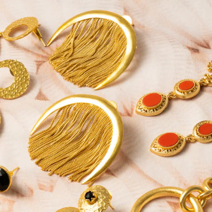 Pendientes Plenilunio Flecos