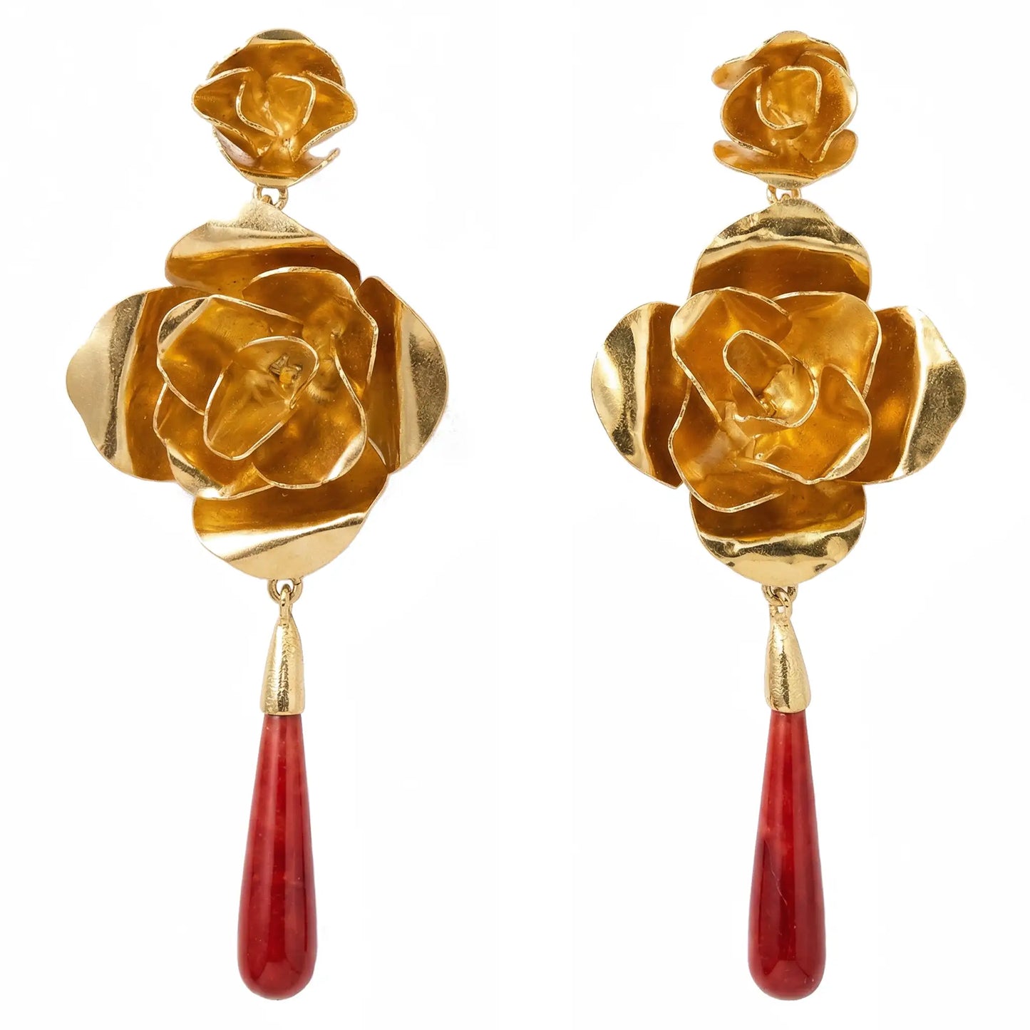 Red Flamingo Sigh Earrings