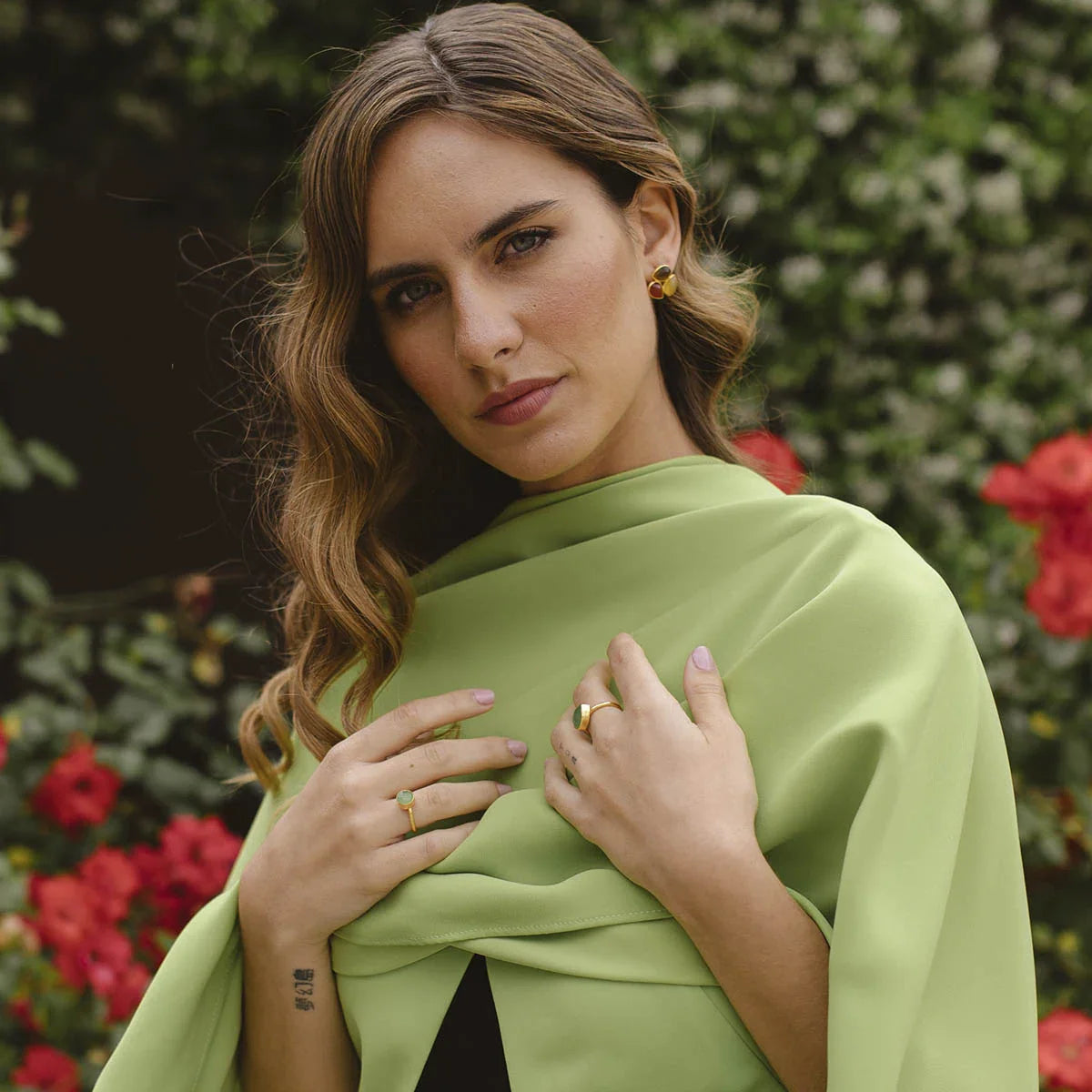 Anillo Polak Verde claro
