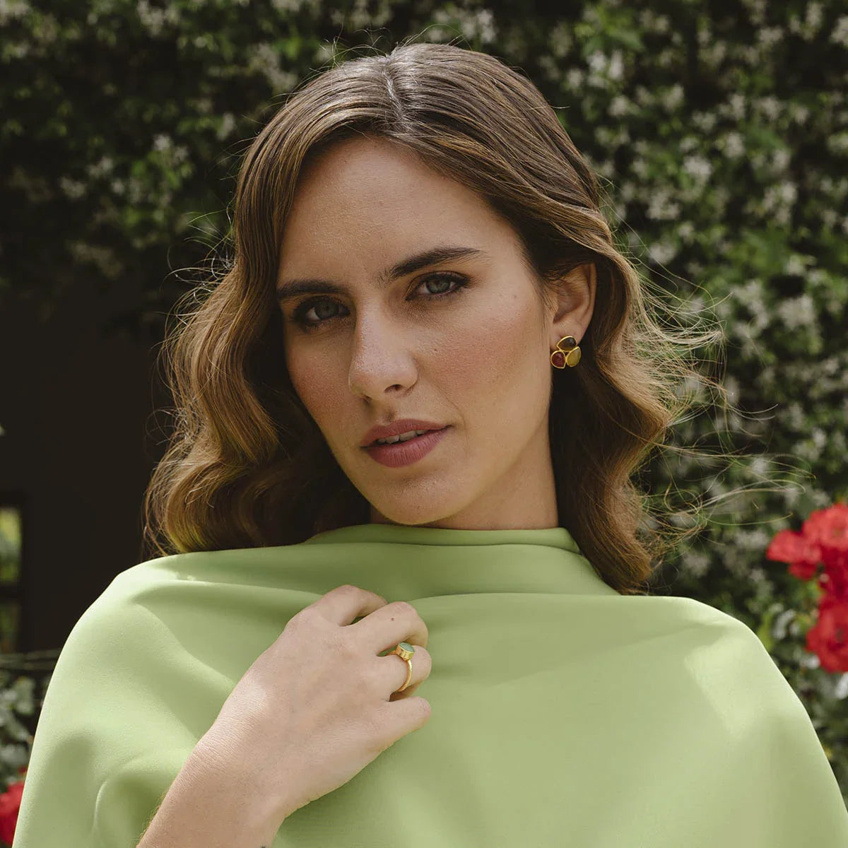 Anillo Polak Verde claro