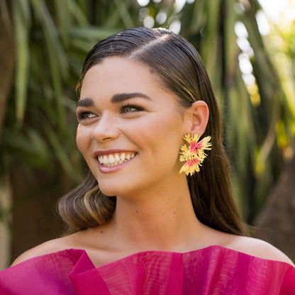 Pendientes Virelia Fucsia