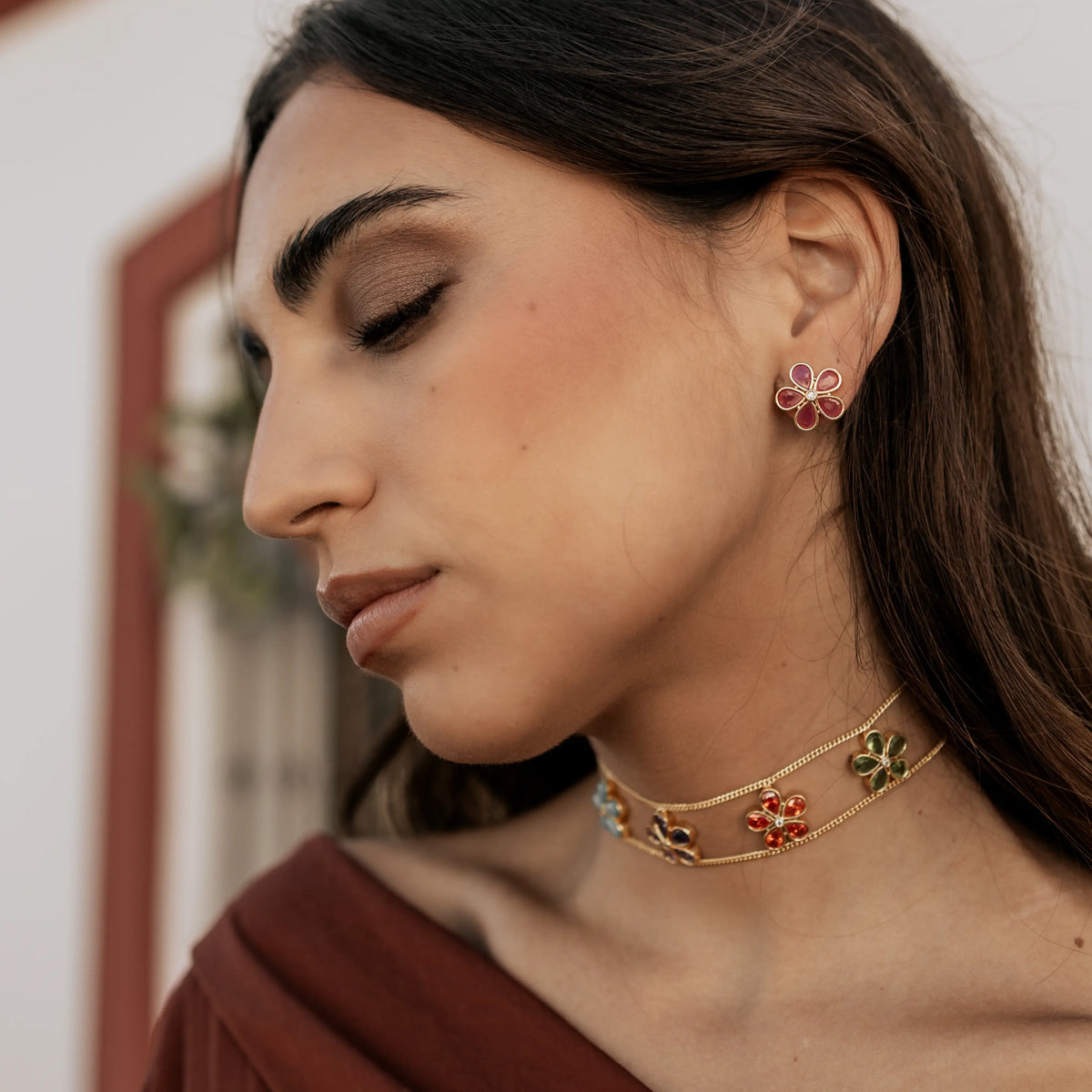 Pendientes Zareli Fucsia
