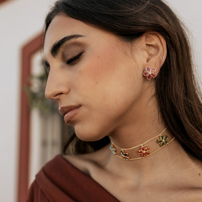 Pendientes Zareli Fucsia