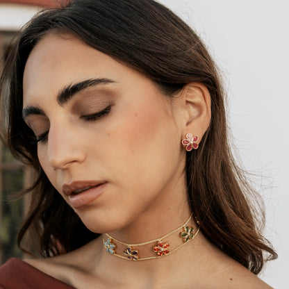 Pendientes Zareli Fucsia