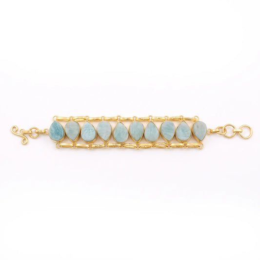 Pulsera Garo Verde agua Amazonita