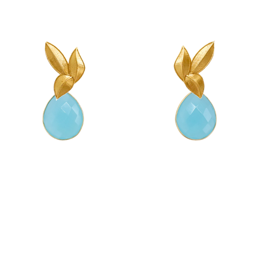 Set Matrix Pendientes Desmontables Laguén y Tear Azul Agua