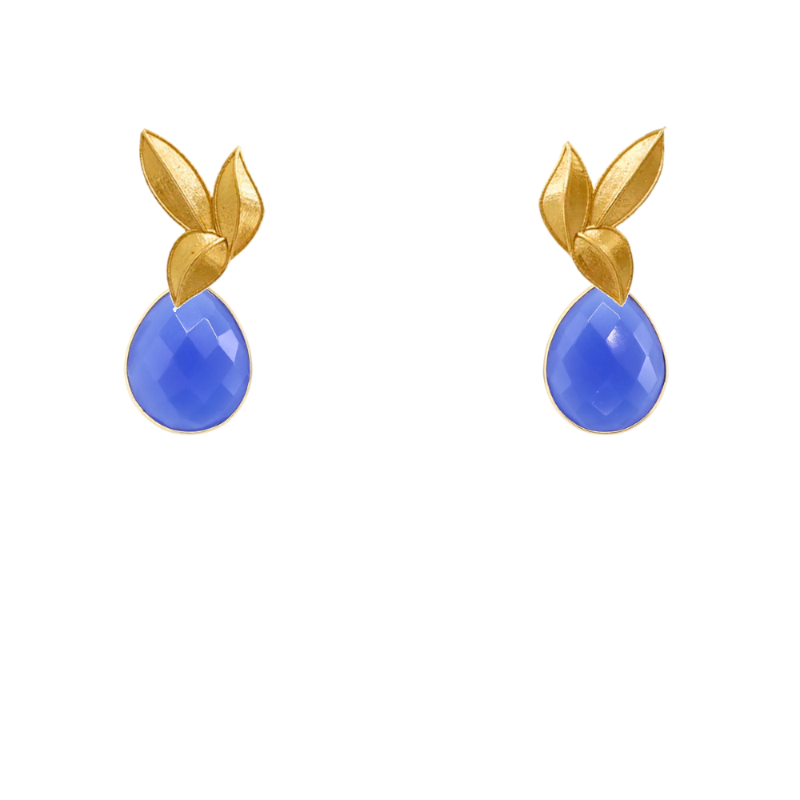 Set Matrix Pendientes Desmontables Laguén y Tear Azul Azure