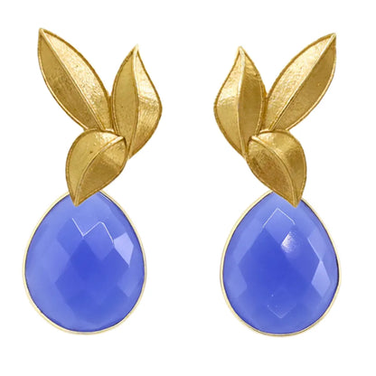 Set Matrix Pendientes Desmontables Laguén y Tear Azul Azure