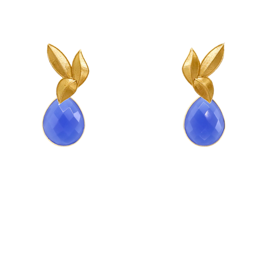 Set Matrix Pendientes Desmontables Laguén y Tear Azul Azure
