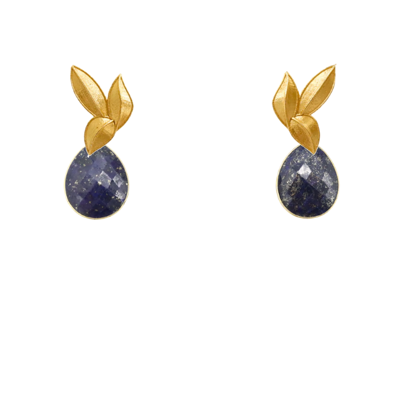 Set Matrix Pendientes Desmontables Laguén y Tear Azul Lapislazuli