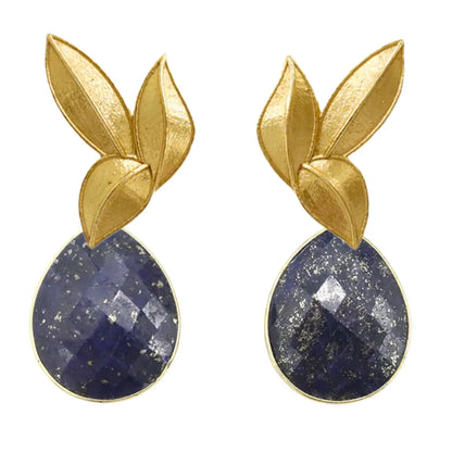 Set Matrix Pendientes Desmontables Laguén y Tear Azul Lapislazuli