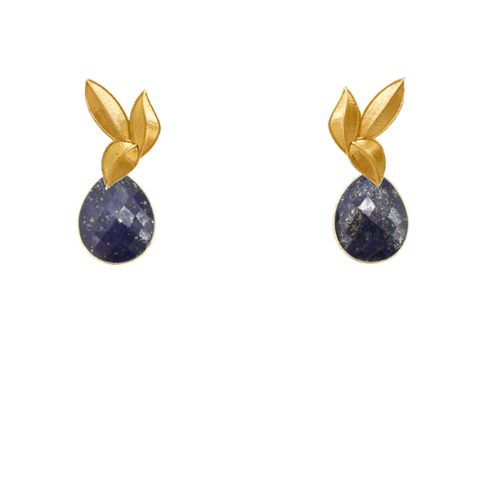 Set Matrix Pendientes Desmontables Laguén y Tear Azul Lapislazuli