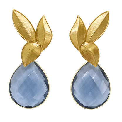 Set Matrix Pendientes Desmontables Laguén y Tear Azul Mystic Cristal