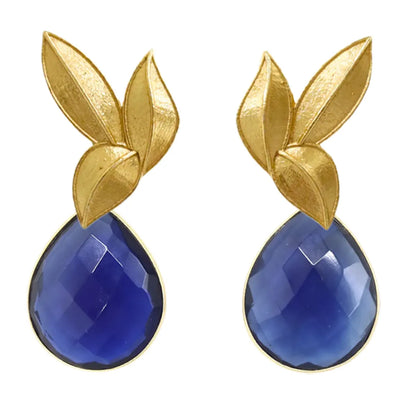 Set Matrix Pendientes Desmontables Laguén y Tear Azul Oscuro