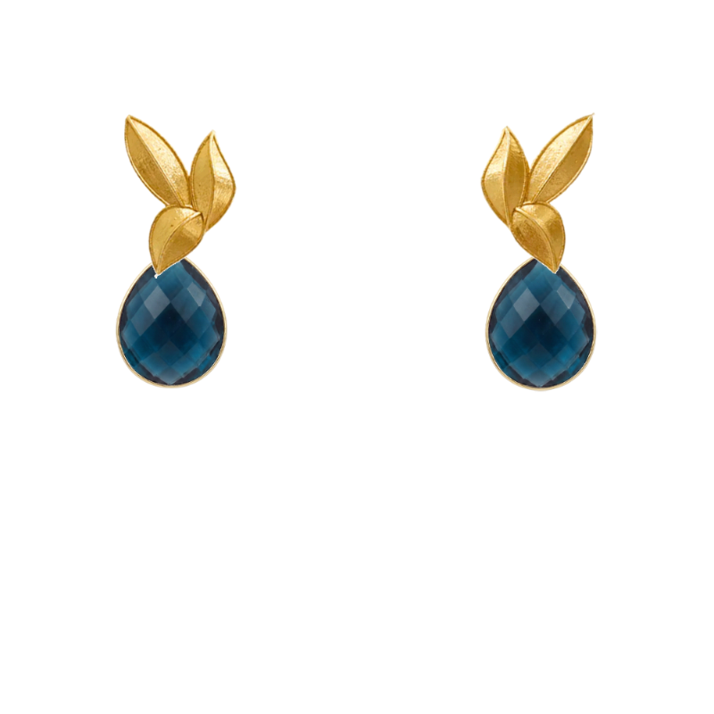 Set Matrix Pendientes Desmontables Laguén y Tear Azul Petróleo