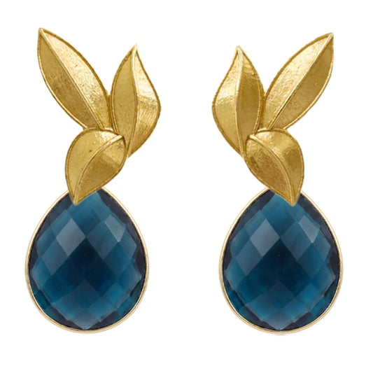 Set Matrix Pendientes Desmontables Laguén y Tear Azul Petróleo
