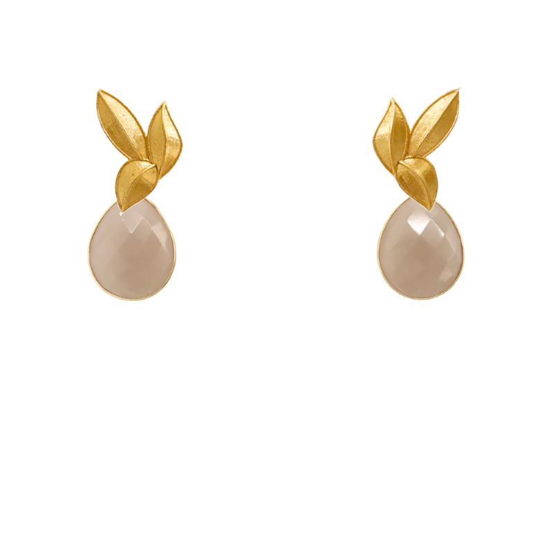 Set Matrix Pendientes Desmontables Laguén y Tear Beige